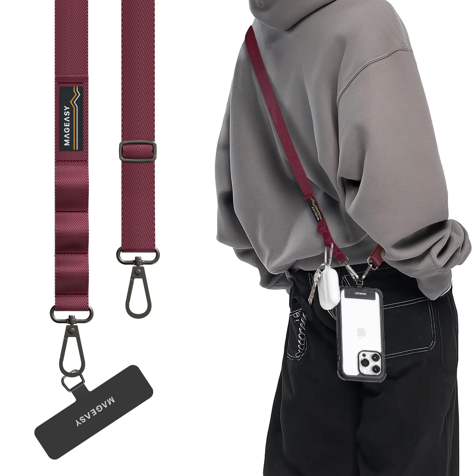 Amazon.com: MAGEASY Universal Cell Phone Lanyard Crossbody