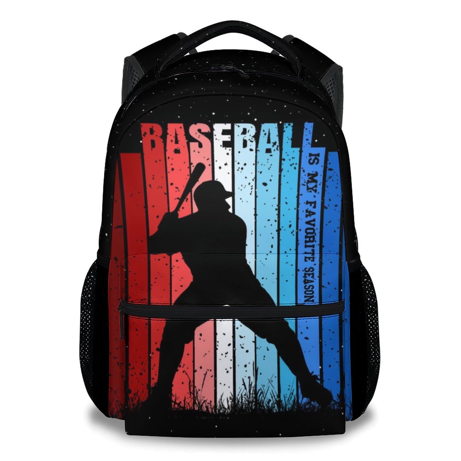 UNIKITTY Backpack for Boys - Baseball Backpack for School - Kids Schoolbag with Adjustable Straps - 17 Inch Baseball Theme Bookbag for Men Adults