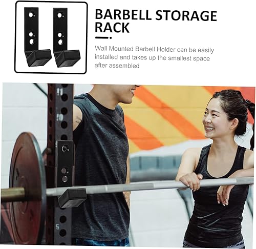 Miniatura 5 de Toddmomy Soporte para mancuernas montado en la pared, soporte para mancuernas, soporte para mancuernas, soporte para mancuernas y barras