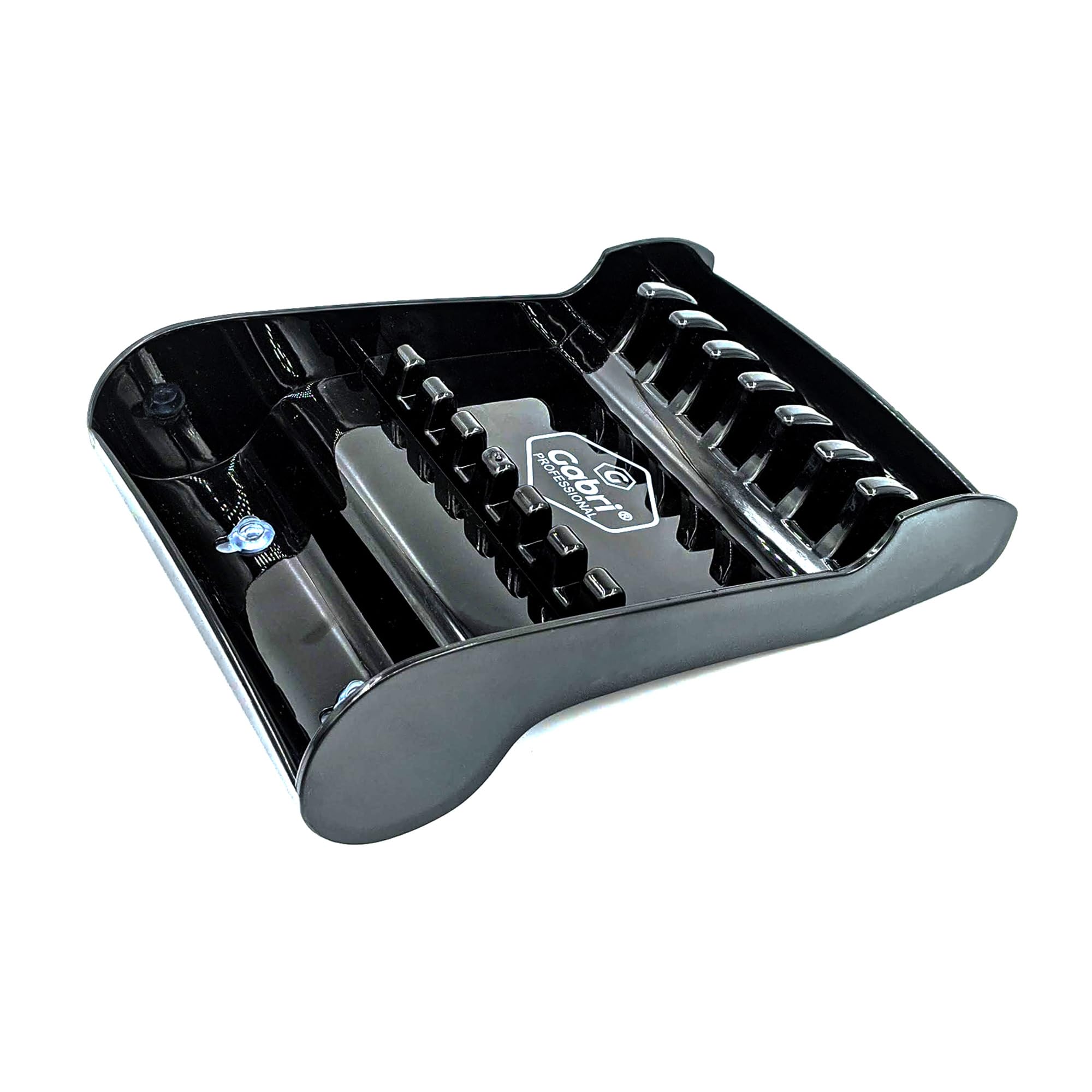 Gabri Professional Scissor Organiser Rack Tray Display Stand for Barbers Salons, Barber Scissor Organizer with Tools Storage