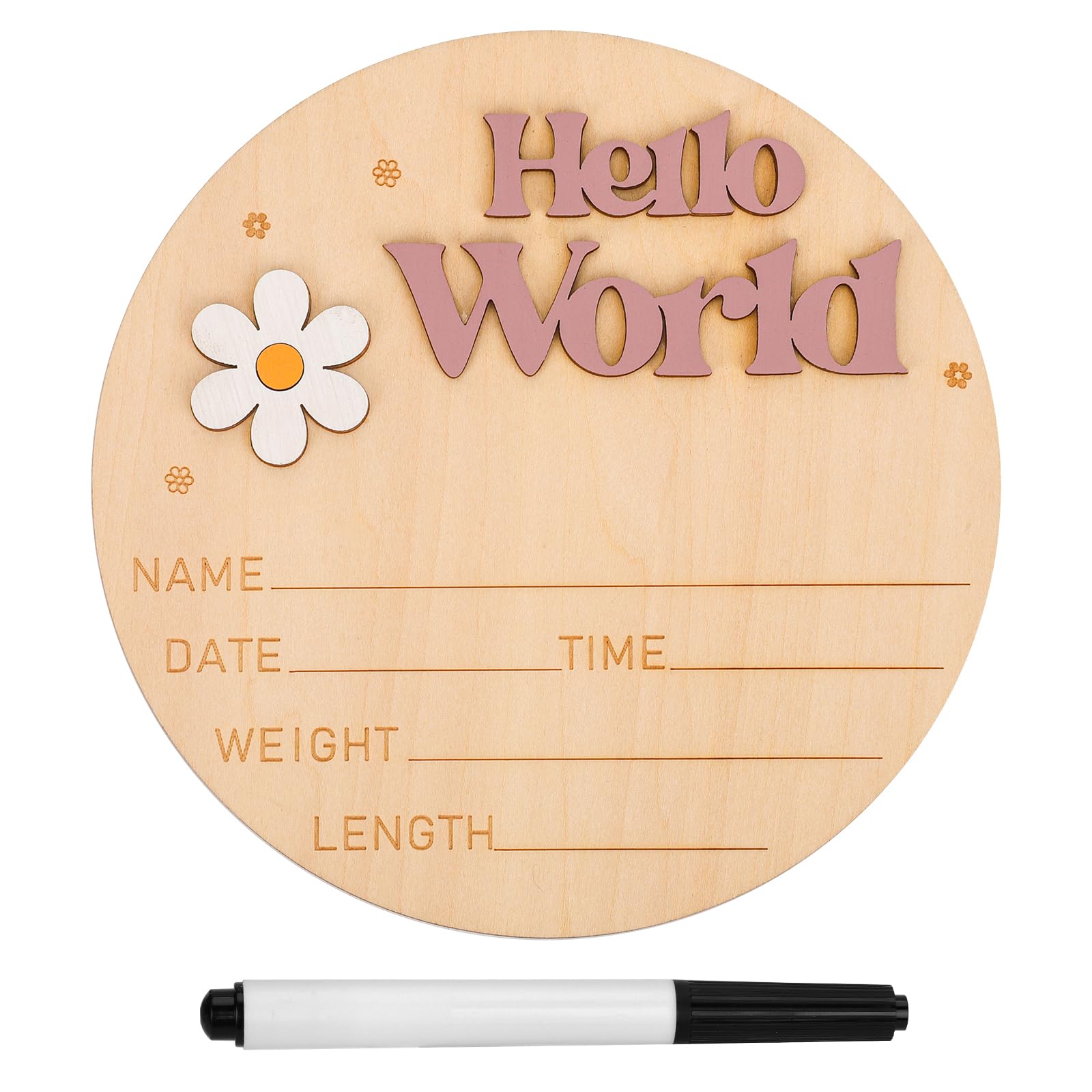 Welcome To The World Baby Girl Plaque