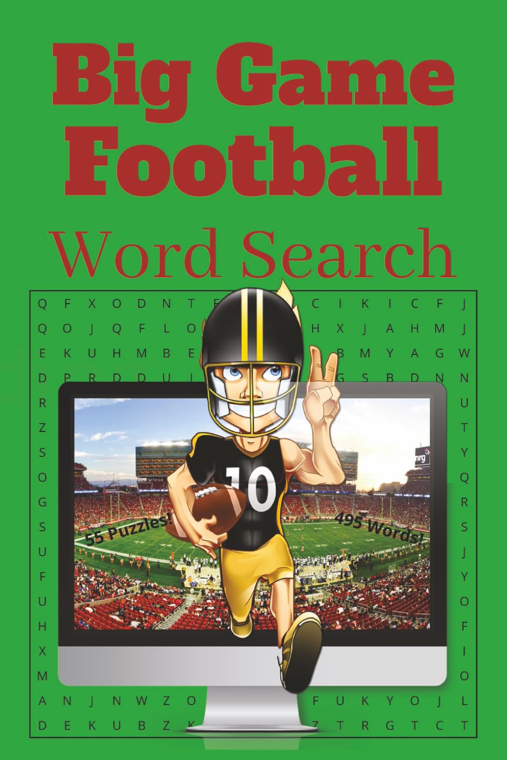 Big Game Football Word Search Puzzle Book: Big Game Football Word Find Puzzle Book, Host Cities, Football Terminology, & More