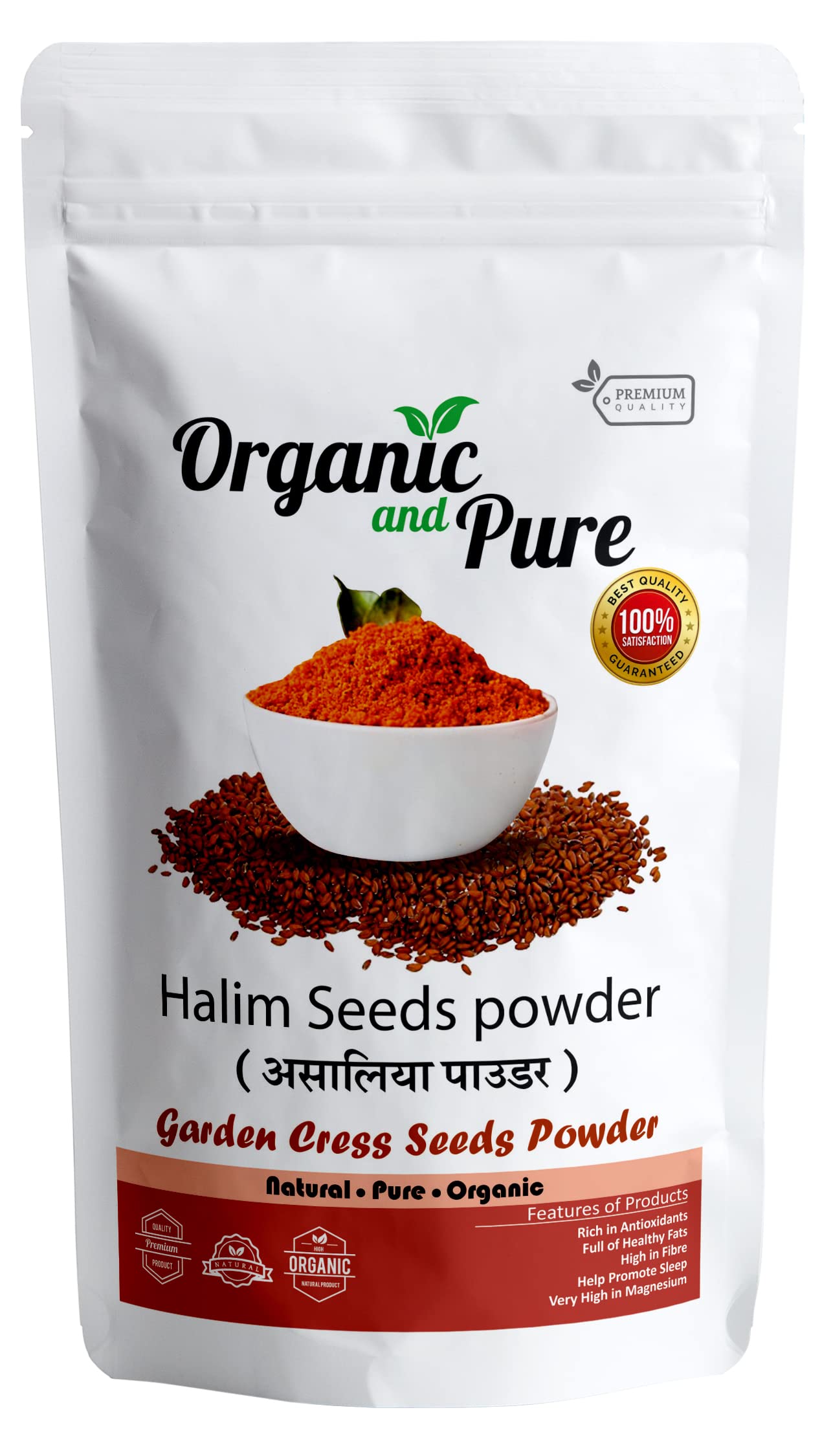Organic and Pure Halim Seeds Powder for Weight Loss Garden Cress Seeds Powder for Eating for Hair Growth Aliv Seeds Powder Asaliya 100g (B0BQC528SM) Amazon Price History, Amazon Price Tracker
