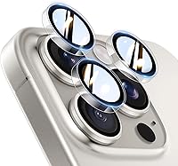 Vista 15 de TOCOL Protector de lente de cámara para iPhone 14 Pro Max / iPhone 14 Pro, protector de lente de cámara de vidrio templado HD individual resistente