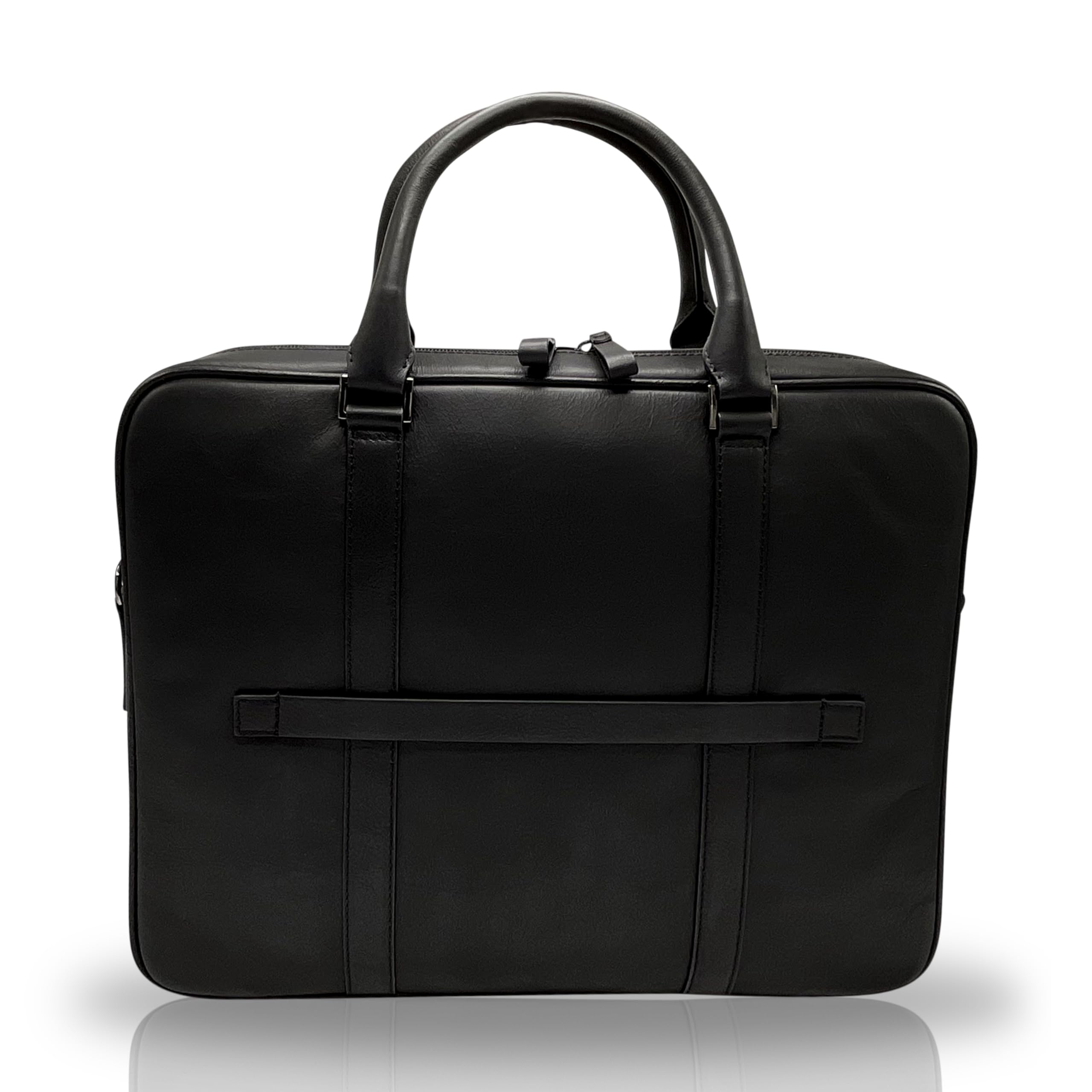 Borsa per computer portatile, con scomparti multipli e tasche, 100% vera pelle, valigetta per uomini e donne, borsa messenger da viaggio