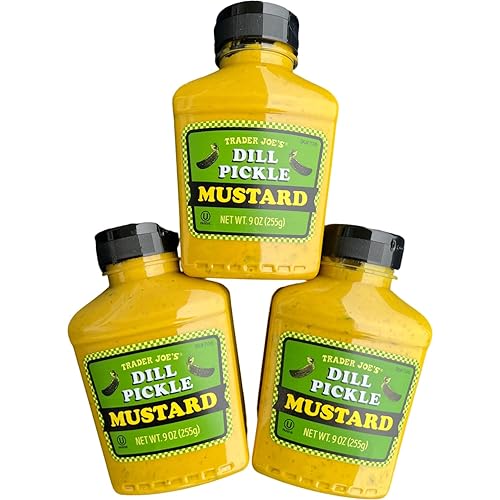 Trader Joe's Dill Pickle Mostaza (3 botellas), Kosher