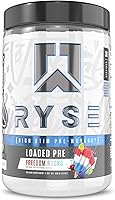Vista 1 de RYSE Core Series Loaded Pre Bomba, energía, fuerza L-citrulina, beta-alanina, L-teanina, cafeína y Thinkamina 30 porciones (Freedom Rocks)