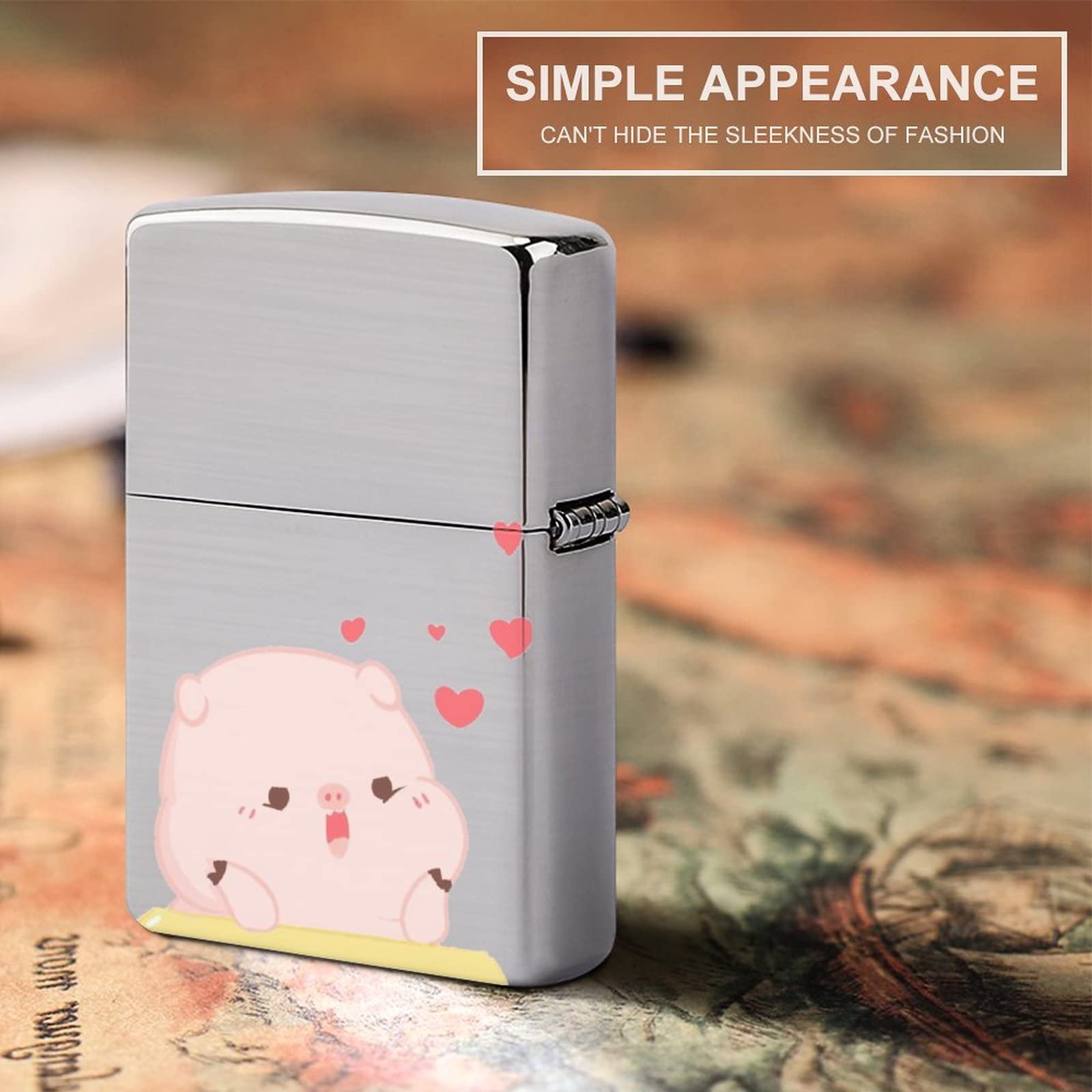 Amazon.co.jp: ジッポライター兼用ケース かわいい 豚柄 ZIPPO兼用