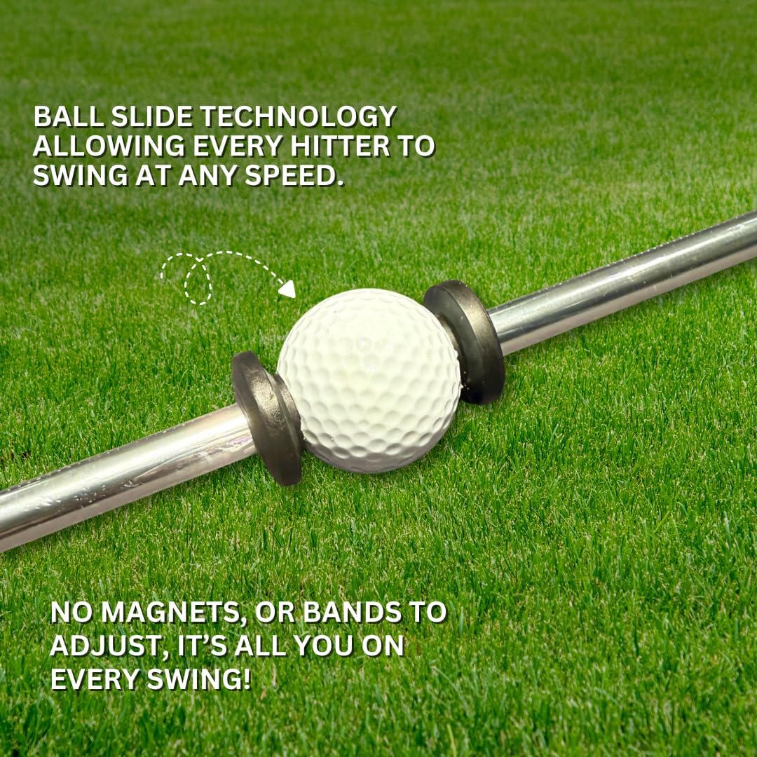 XactSwing Golf Swing Trainer with Double Slide Technology, All-in-One Design for Men, Women, Youth, and Teen Golfers to Enhance Timing, Club Control, and Swing Mechanics