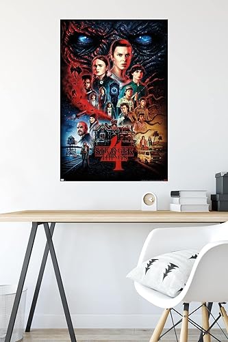 Miniatura 6 de Trends International Netflix Stranger Things Season 4 - Póster de pared de una hoja, 22.375 x 34 pulgadas, paquete de póster y montaje