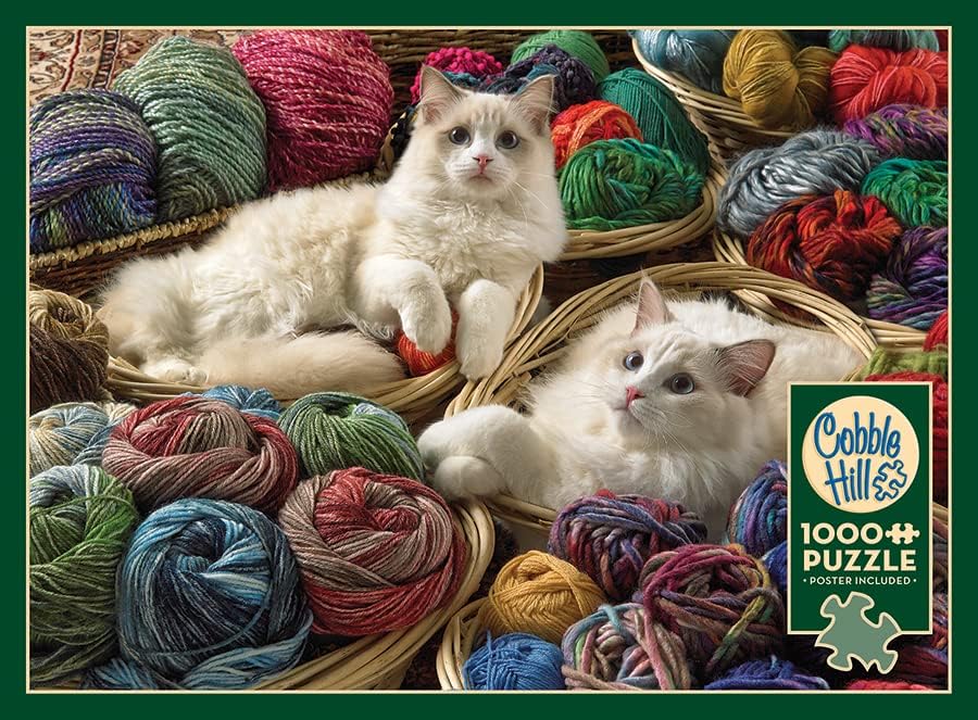Cobble Hill 1000 Piece Puzzle - Ragdolls - Sample Poster Included