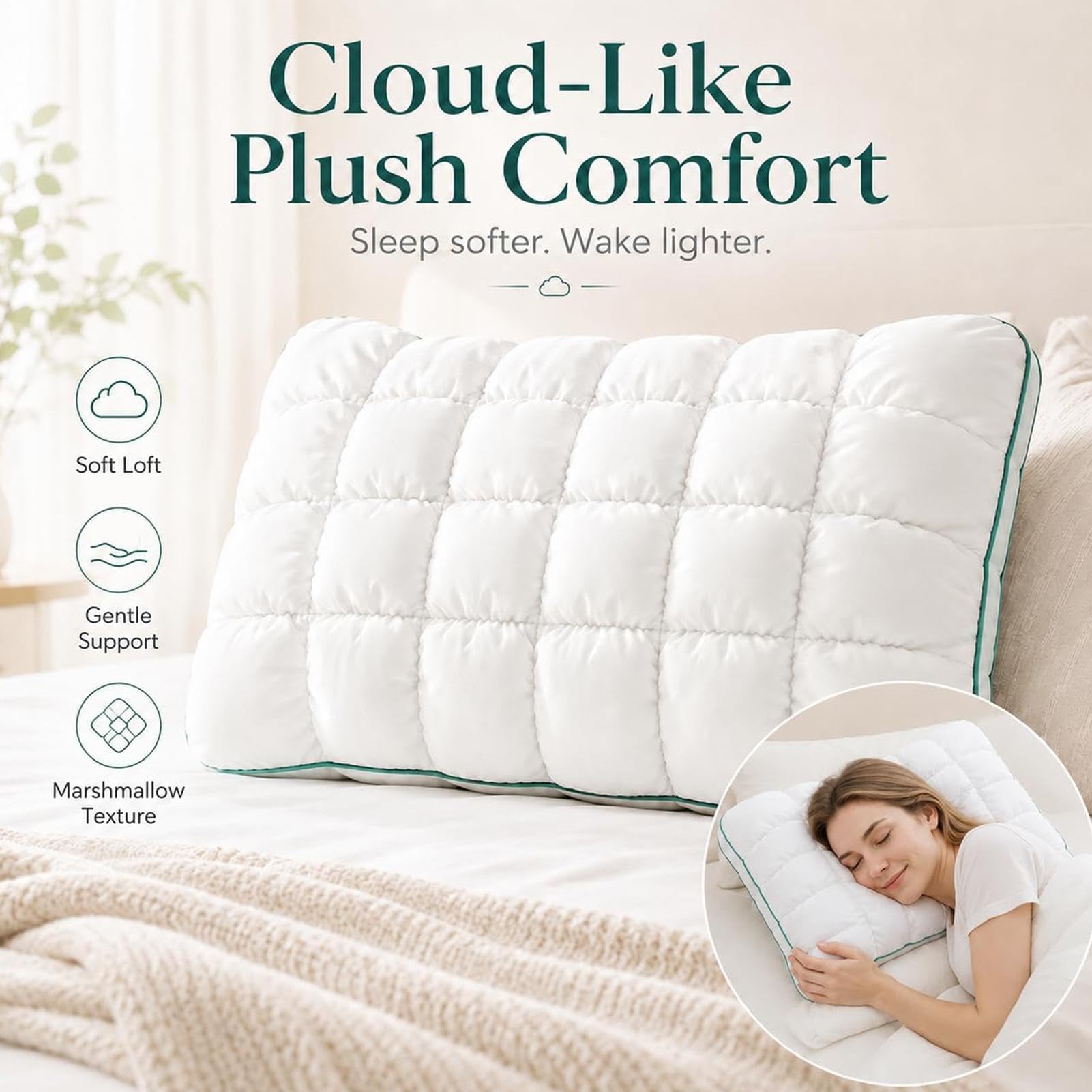 Morbido cuscino rinfrescante, comodo supporto lombare, morbido cuscino con