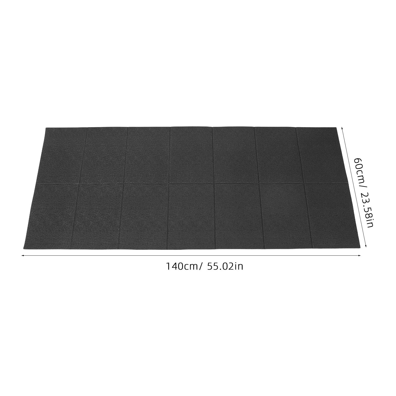 Kisangel Alfombrilla Protectora Antideslizante y amortiguadora para Equipos de Ejercicio, de 55 x 23,6 Pulgadas, Resistente y Duradera, Ideal para Cintas de Correr, elípticas, Bicicletas estáticas y