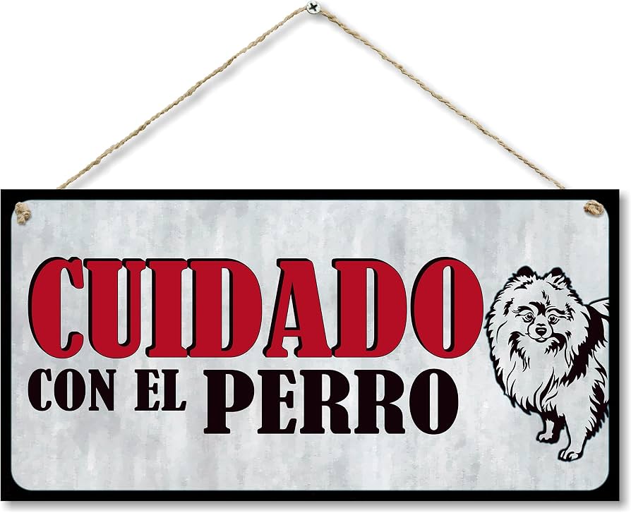 CARISPIBET Achtung Vor Hund! Warnschild – 15x30 Cm, Aus PVC, Wasserdicht Für Garten & Haustür