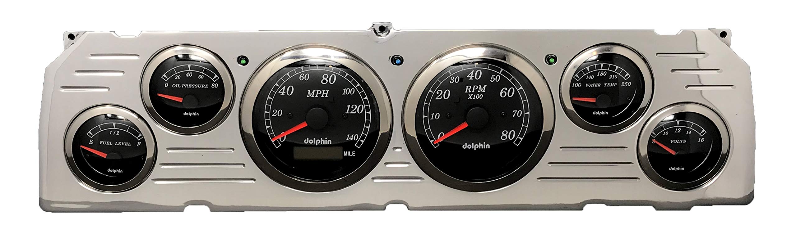 Buy Dolphin Gauges 1964 1965 1966 Chevy Truck 6 Gauge GPS Dash Cluster