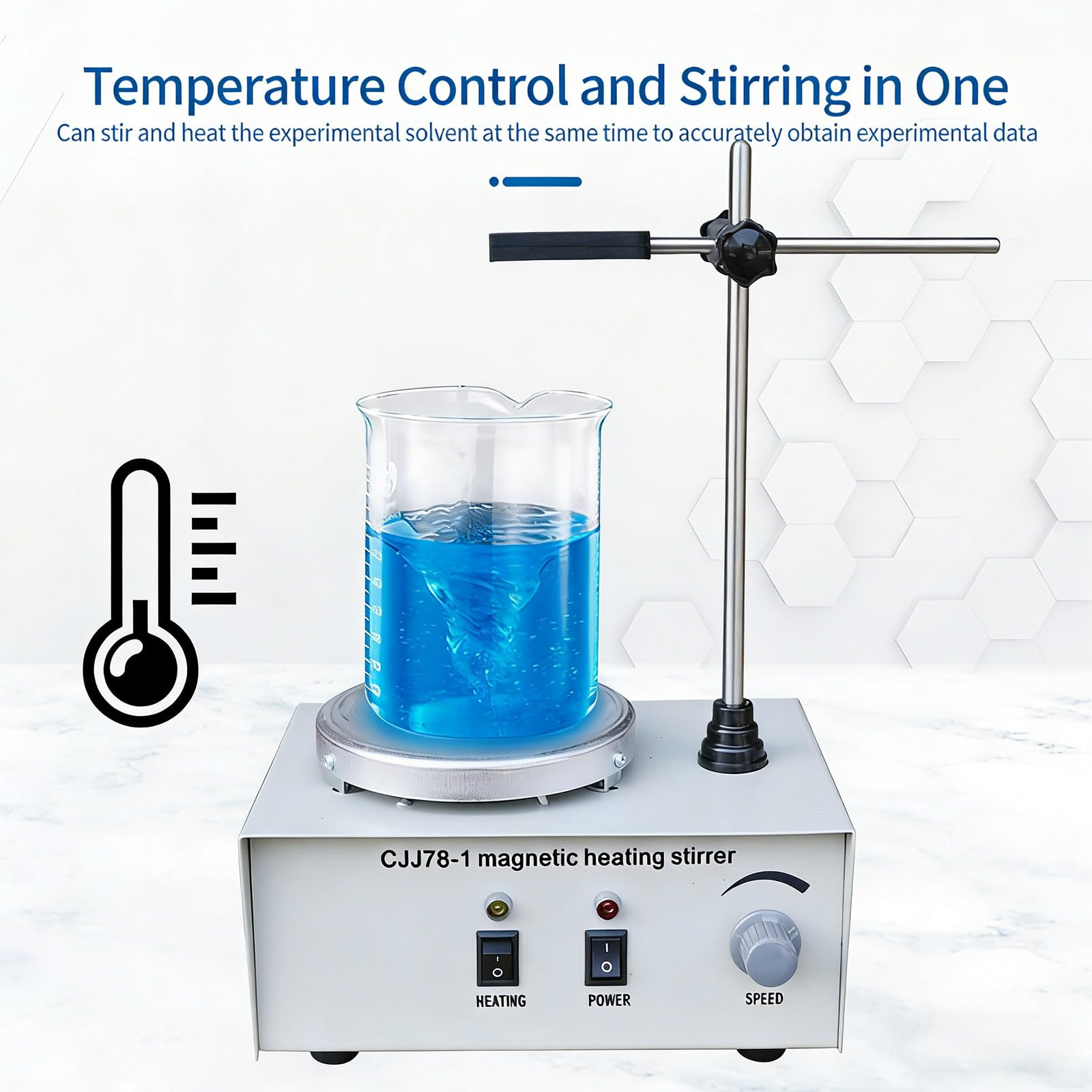 Agitatore da laboratorio multifunzionale con riscaldamento Agitatore magnetico da laboratorio da 25 W Agitatore da 250 W per uso didattico