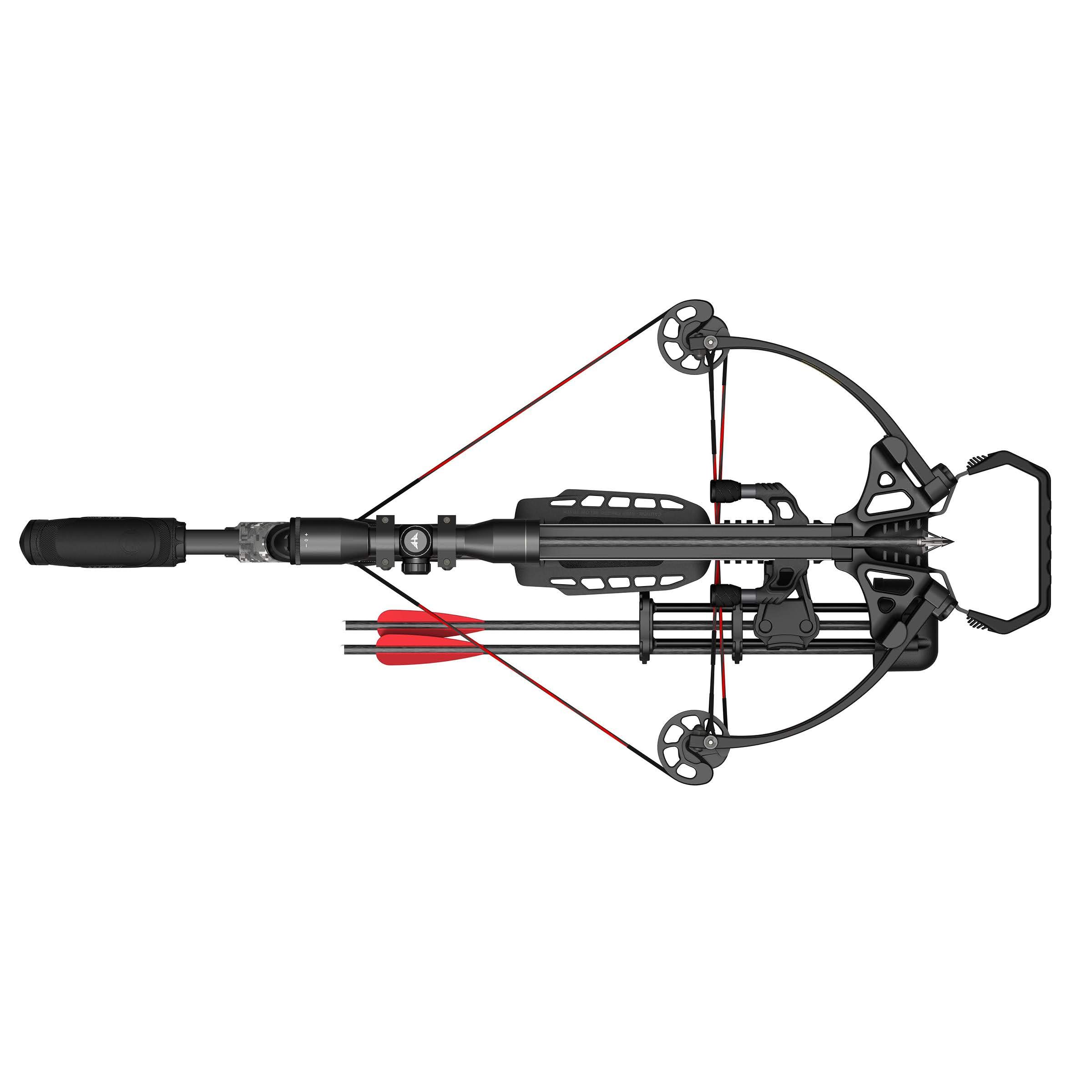 Barnett Archery TS380 High-Speed Crossbow, with Anti-Dry Fire Trigger, 4x32mm Multi-Reticle Scope, 2 Arrows, Lightweight Quiver