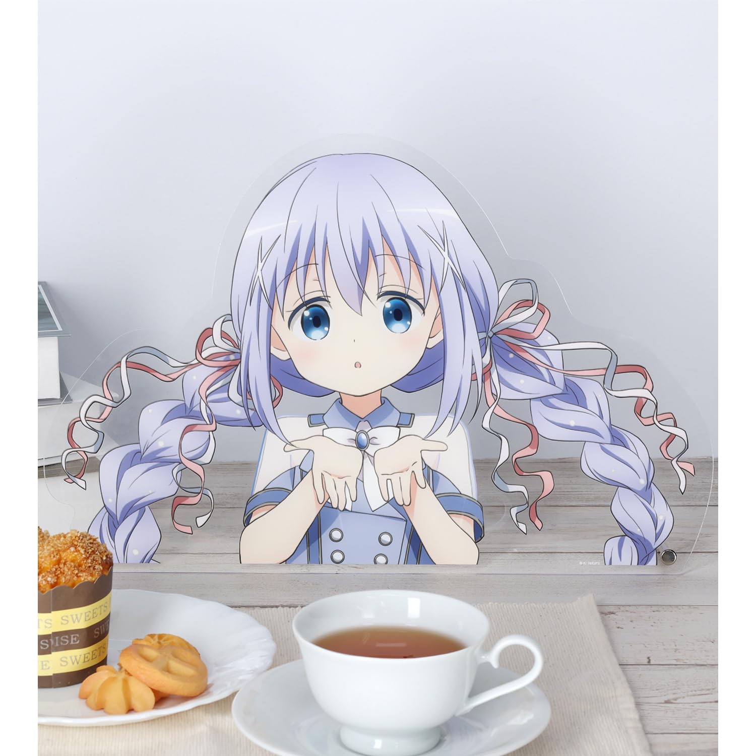 ご注文はうさぎですか？ チノ アイドル制服ver. 特大ダイカットアクリルパネル ご注文はうさぎですか？展 Café Lumière on X: 