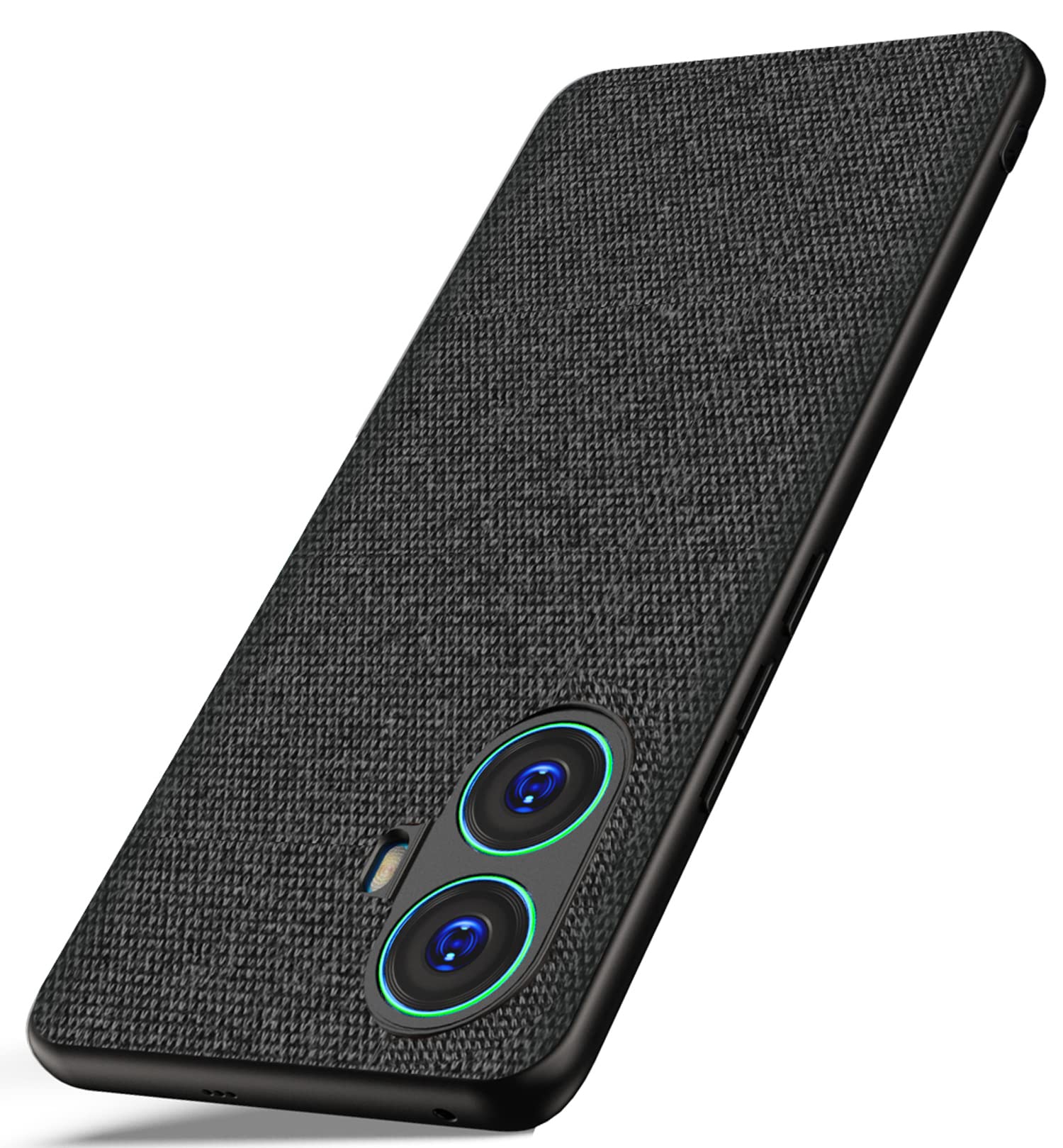 Kapa Soft Full Fabric for Realme 10 Pro Plus Back Cover | Shockproof Slim Hard Anti Slip Back Case (Black), PC+Cloth (B0BS9QNBJK) Amazon Price History, Amazon Price Tracker