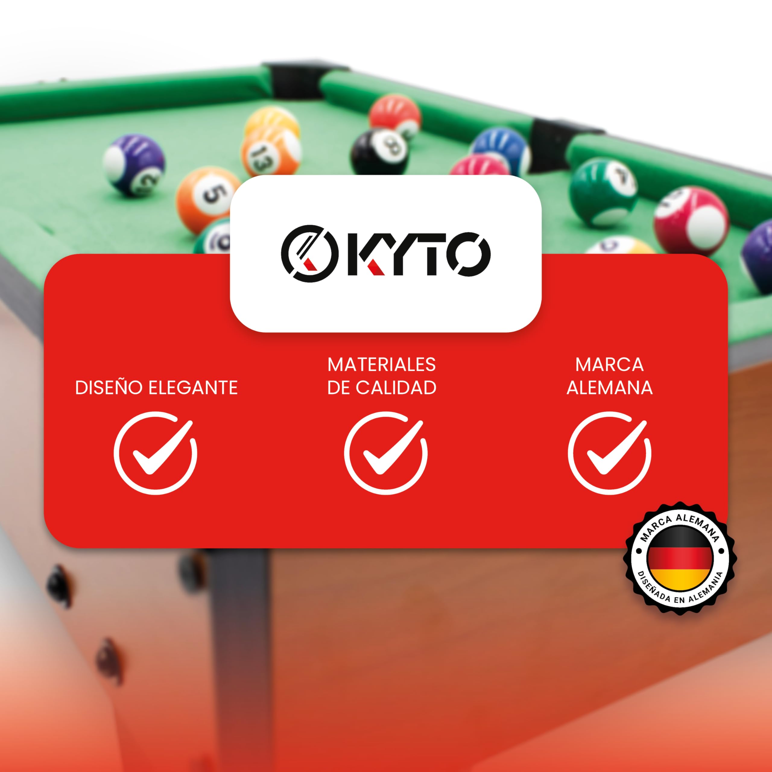 Kyto Mini mesa de billar para niños y adultos, mesa de piscina compacta para el hogar o la carretera, mini mesa de billar para la oficina
