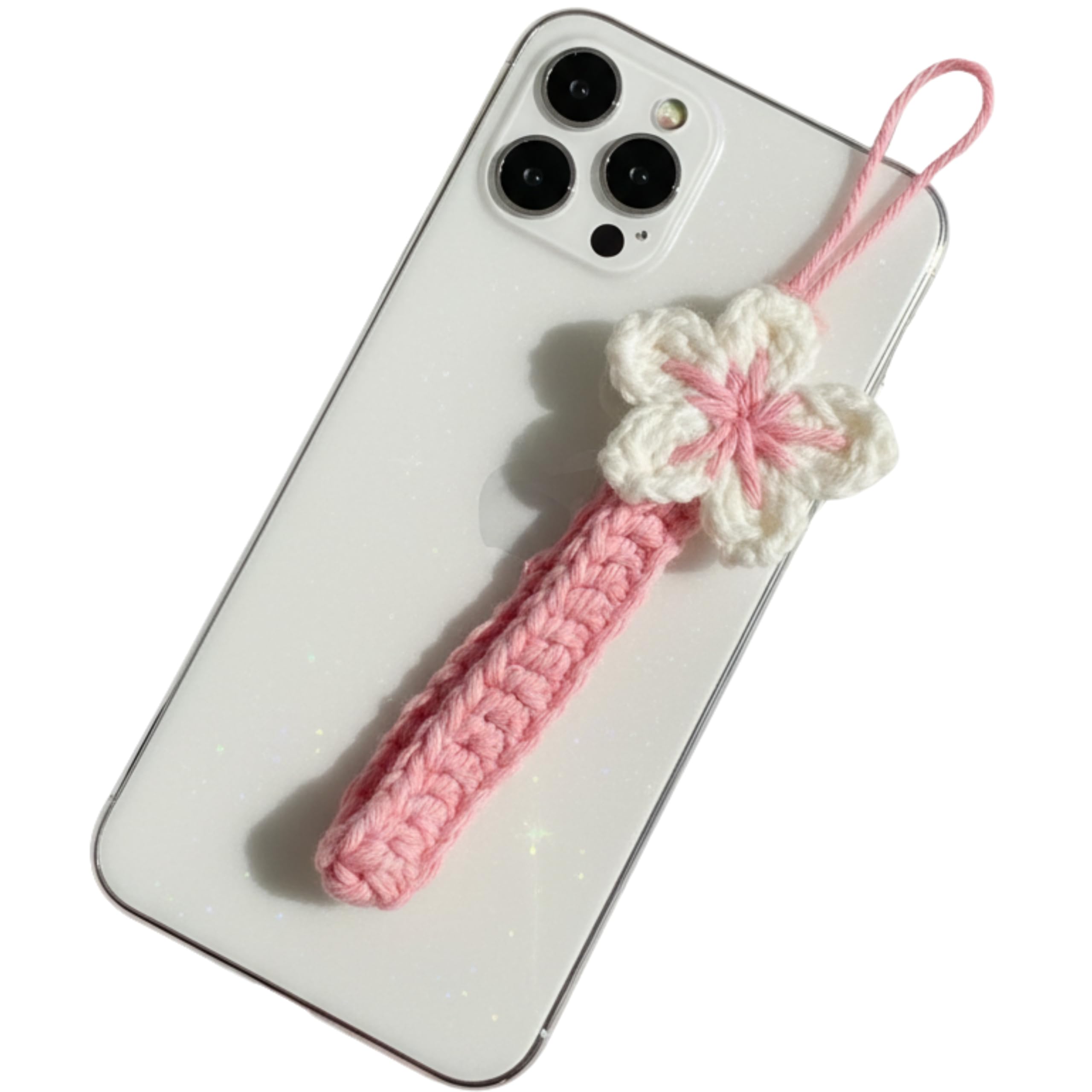 SNOWY SHOP Korean Pink Flower Phone Charm – Cute Mobile Strap & Bag Keychain for Girls & Women | Aesthetic Kawaii Accessory-image-37