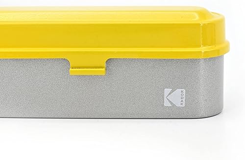 Miniatura 6 de KODAK Estuche de película  para 5 rollos de películas de 1.378in  Caja compacta de acero retro para clasificar y proteger rollos de película