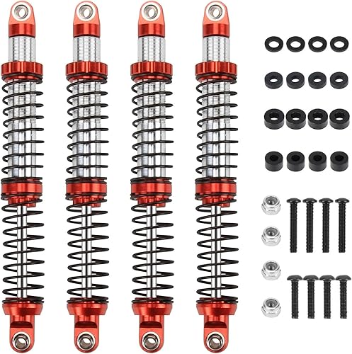 Miniatura 21 de RCAWD Amortiguador universal de 3.937 in para un montón de coches RC 1/10, actualizaciones de choque RC de aluminio completo, amortiguadores Azul