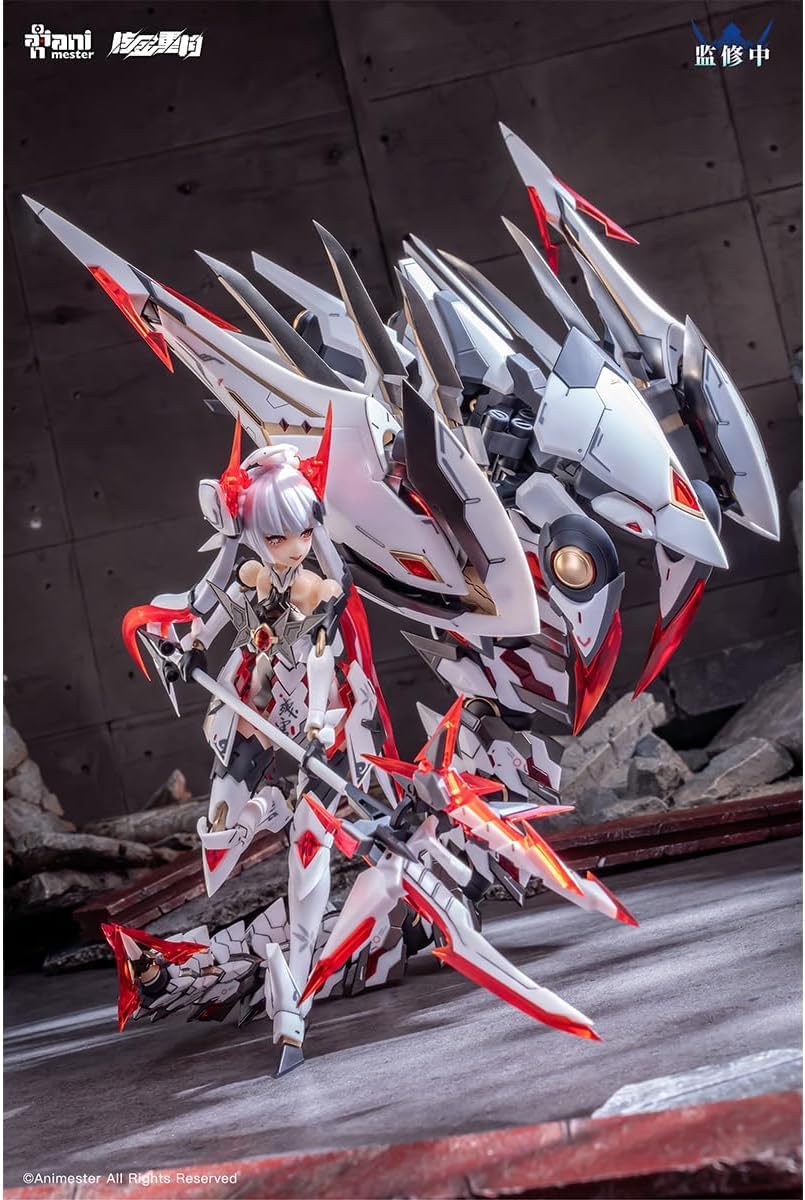 Amazon | 「YizRio」核金重構 ANIMESTER 1/12 機甲少女 紫微星 白 美