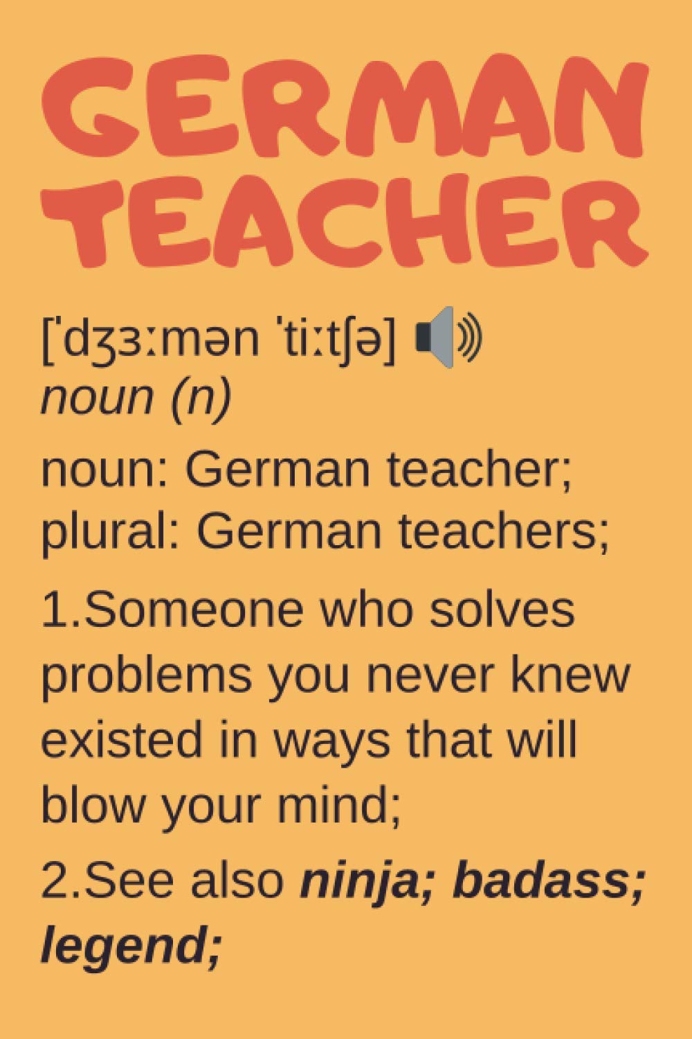 German Teacher Gifts: Lined Notebook Journal Diary Paper Blank, an Appreciation Gift for German Teacher to Write in (Volume 4)