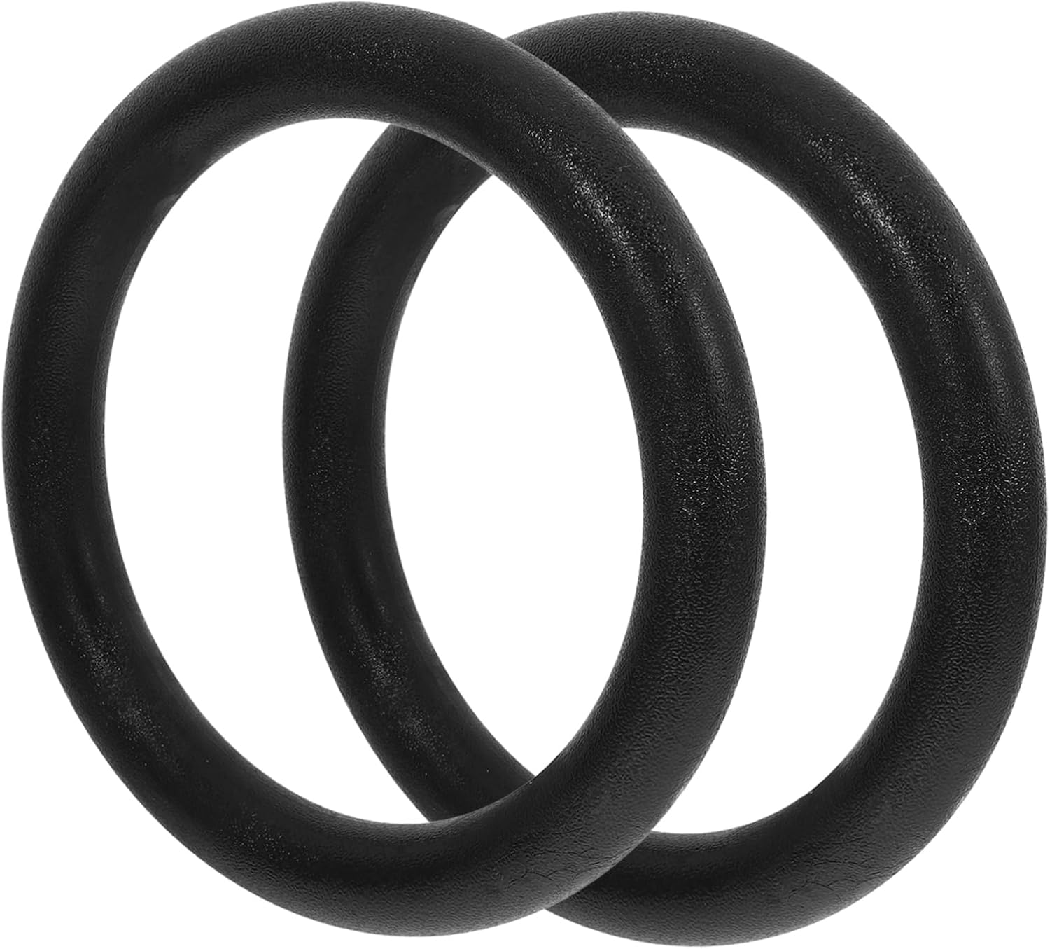 2Pcs Gymnastic Rings Durable Fitness Rings for Strength Training Bodyweight Workouts and Muscle Development Black