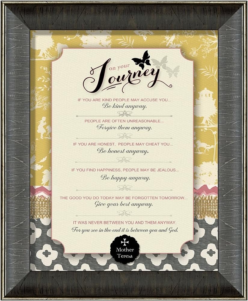 Carpentree 'On Your Journey' Framed Artwork, 12 by 19-Inch