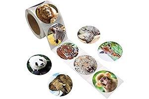 500-Count Animal Sticker Rolls: A Wild Assortment For Every Occasion