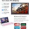 Tablet IWEGGO Android 15, 10 pulgadas, 18GB RAM + 128GB ROM / expandible a 2TB, procesador Quad-core de 2.0GHz, pantalla táctil HD 1280*800, 5G WiFi 6 BT 5.0, 2 en 1 con teclado, mouse y lápiz, color rosa 7