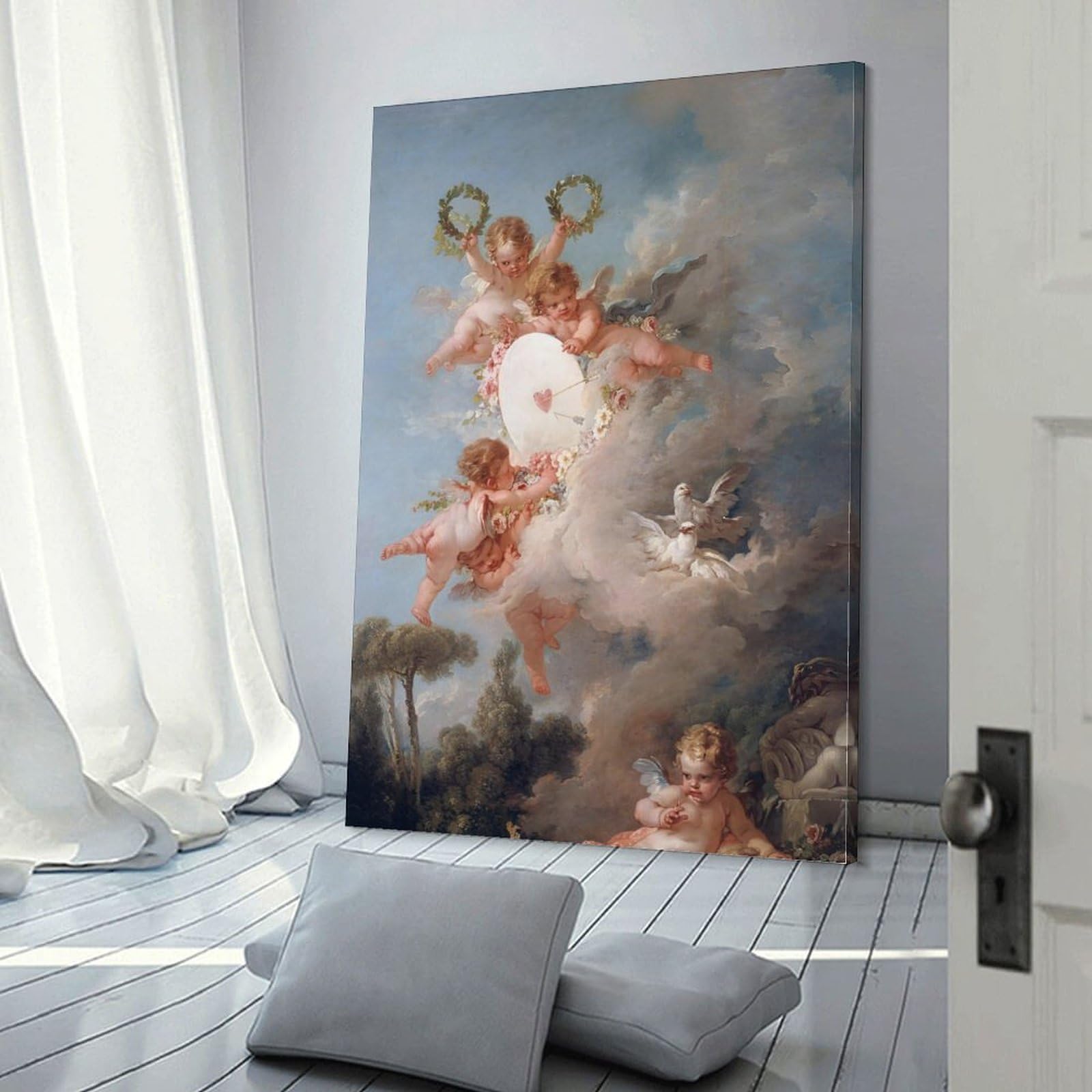 Amazon.co.jp: Francois Boucher 天使の詳細 愛の対象 絵画 フランソワ