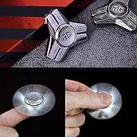 Vista 4 de INNÔPLUS Fidget Spinner, resistente acero inoxidable construcción de metal Fidget Spinners, mano Fidget Spinners, ofrece tiempos de giro suaves