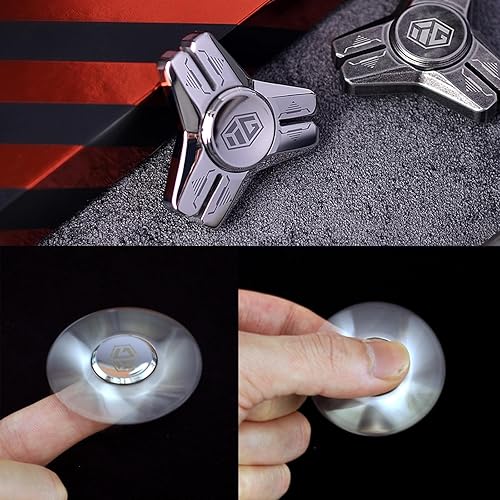 Miniatura 4 de INNÔPLUS Fidget Spinner, resistente acero inoxidable construcción de metal Fidget Spinners para niños, ofrece tiempos de giro suaves y largos, para