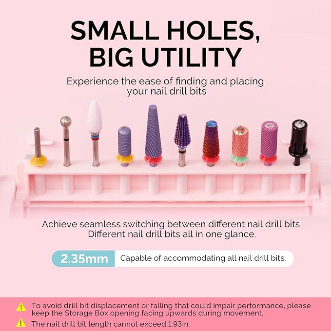 MelodySusie Caja Organizadora para Herramientas de Uñas Acrílicas miniatura 3
