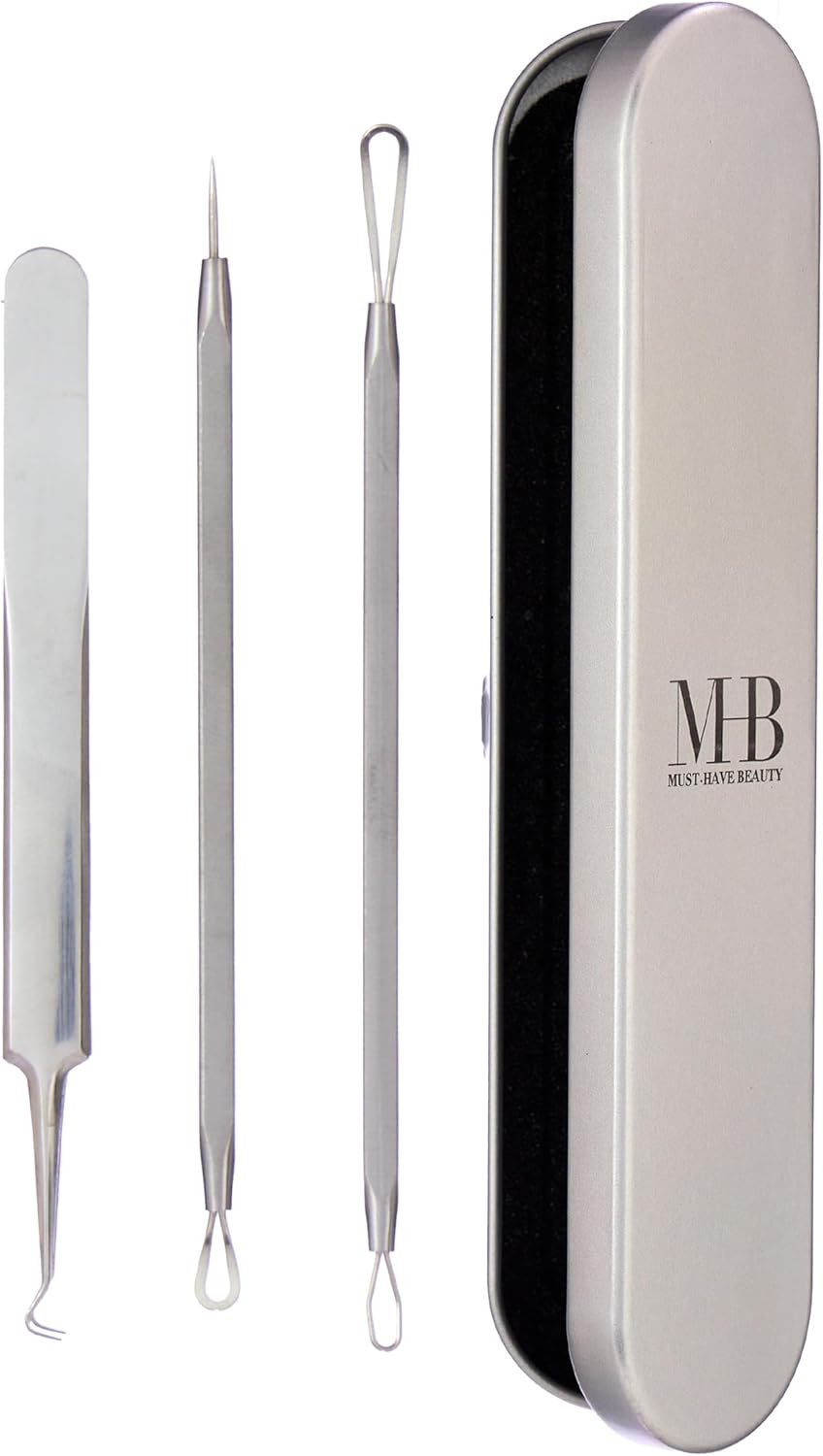 4pc Skin Glow Kit - Professional Stainless Steel Blackhead Removal & Acne