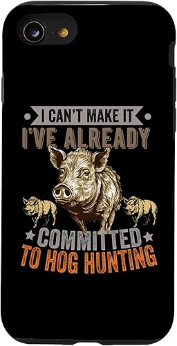Miniatura 31 de iPhone 12 mini cerdo caza hombres papá jabalí salvaje cazador de cerdos divertido caso