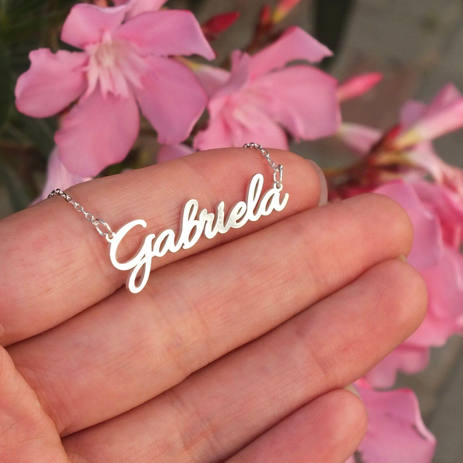 Oro collana con nome personalizzato gioiello damigella delicato gioiello per donne compleanno Natale