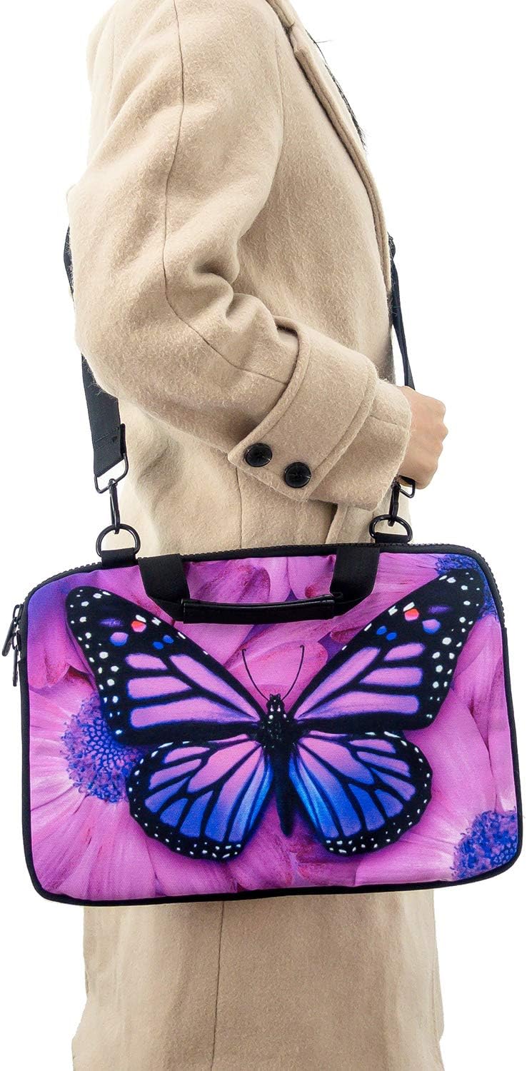 icolor Canvas Laptop Carrying Shoulder Sleeve Carrying Case Protective Bag Briefcase for 11.6 12 12.9 13 13.3 Inches Laptop Ultrabook Netbook (Csh-02) - Image 7