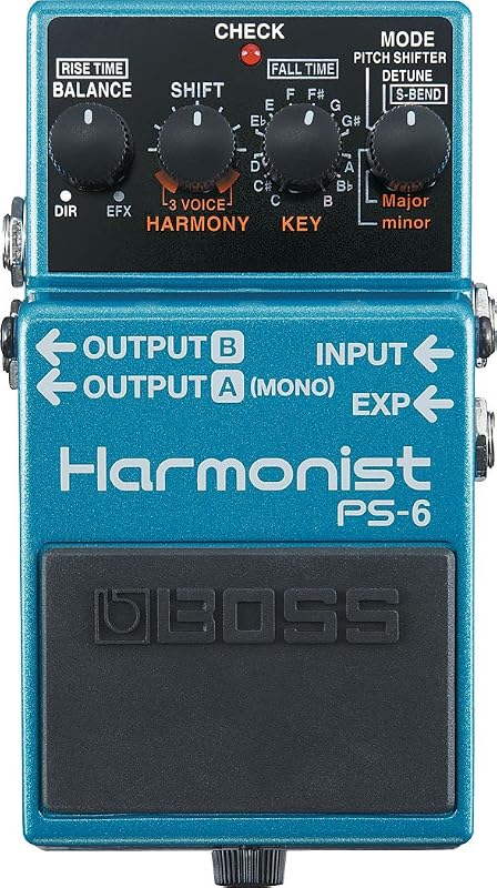 BOSS Harmonist Guitar Pedal (PS-6), Blue
