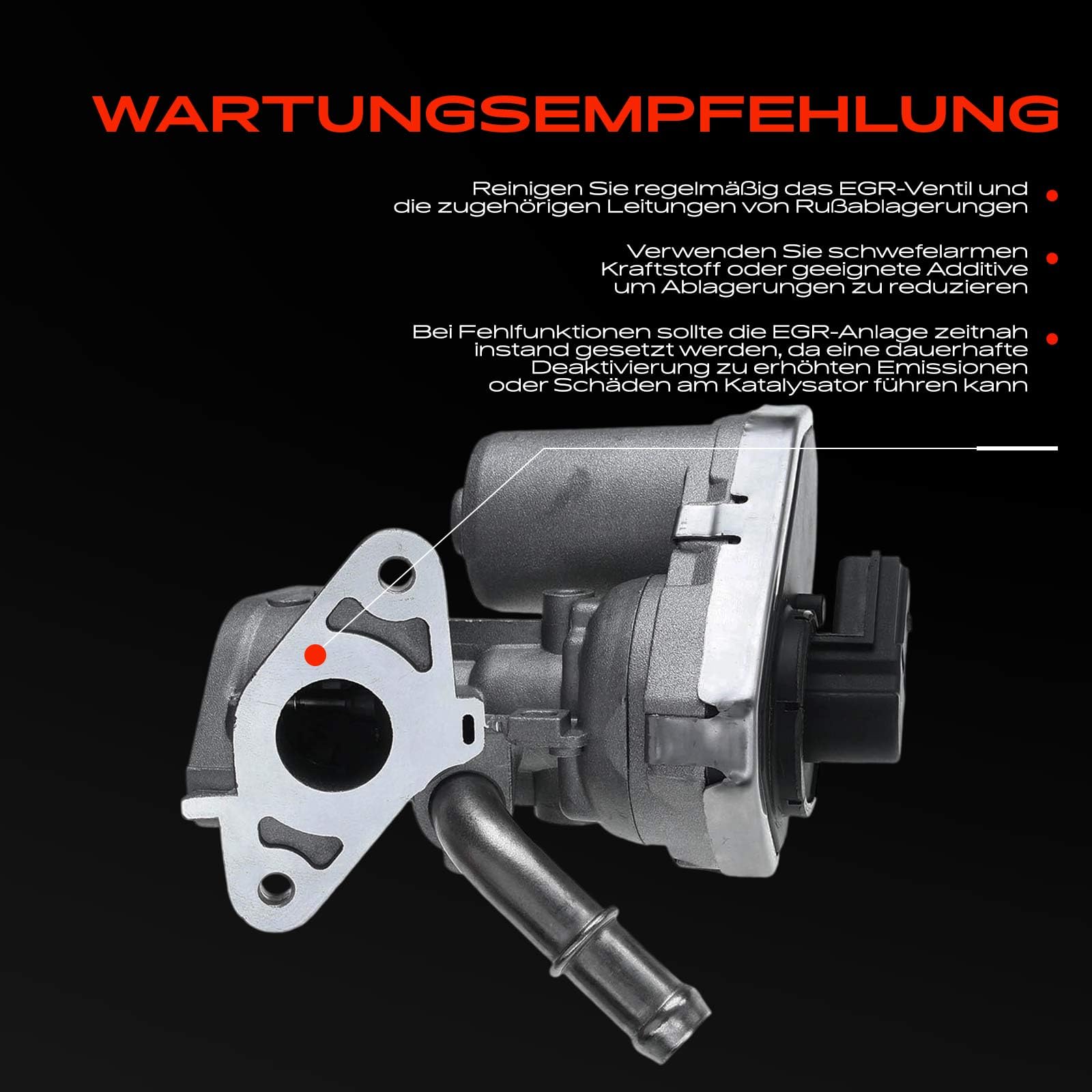 Frankberg AGR-Ventil 5-Polig für Transit FA FD FM Transit Tourneo 2.2L 2.4L 3.2L Diesel 2006-2014 8C1Q9D475AA