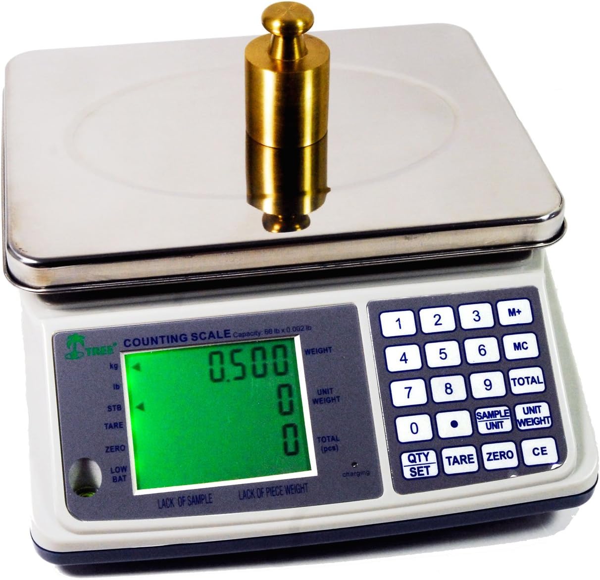 MCT Plus 7 Counting Scale - 7 Lbs X 0.0002 Lbs - Rechargeable! With 2 Year Warranty!