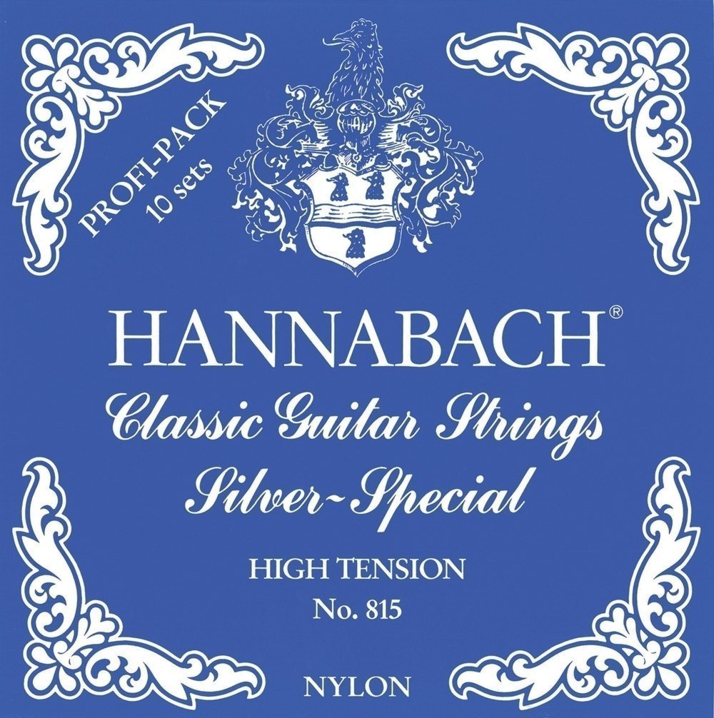 Hannabach 652775 Series 815 Professional Pack Bass Strings High Tension Silver Special for Classic Guitar