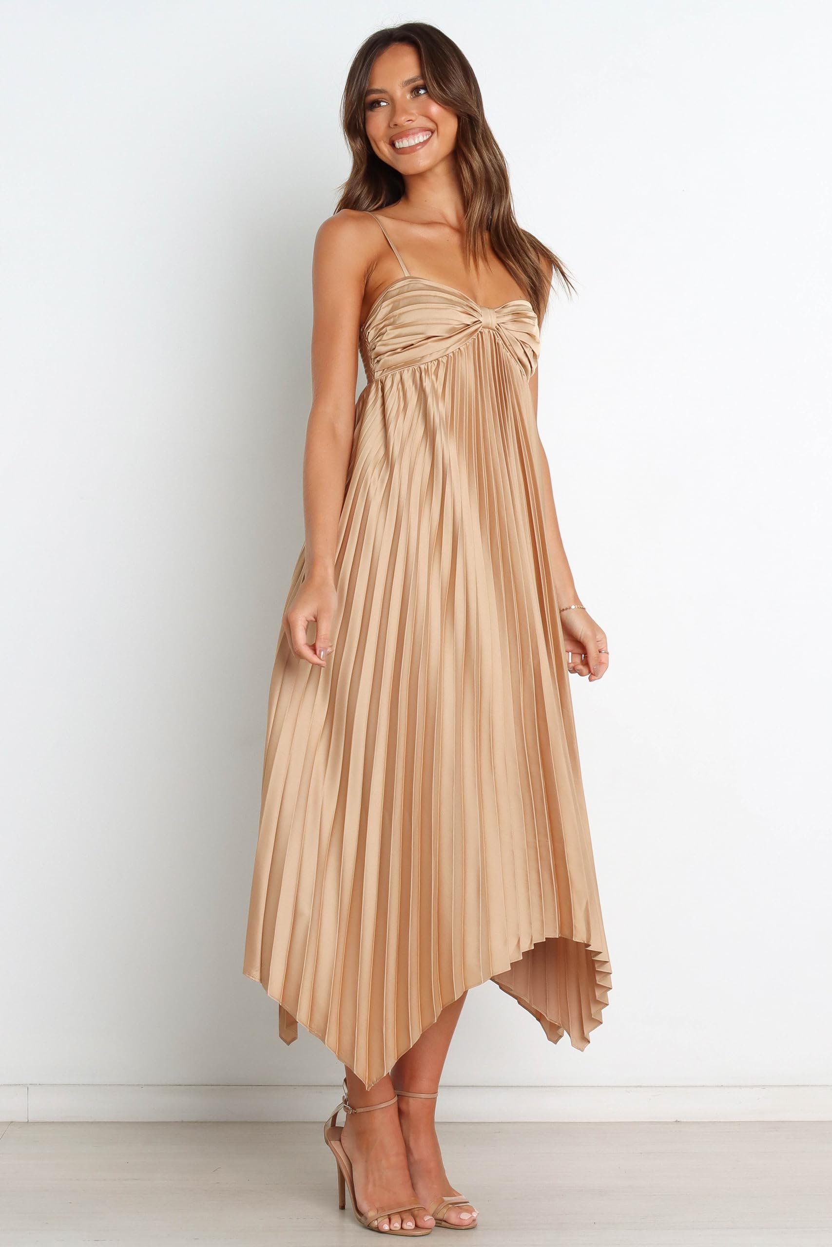 Petal & Pup Women's Vikki Dress, Gold, 0