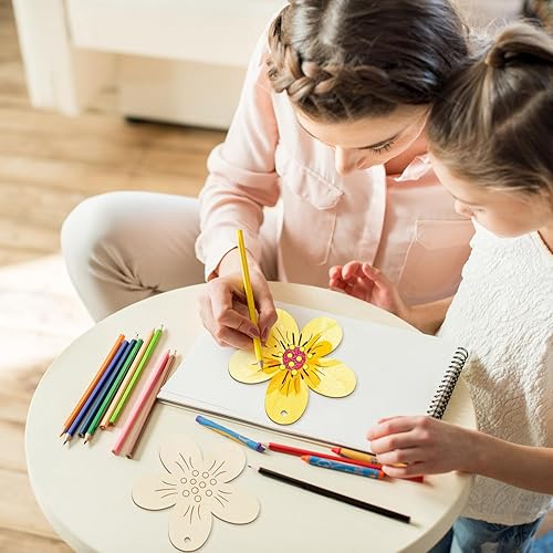 Miniatura 160 de Trébol de madera de gran tamaño de 7 pulgadas, adornos para el día de San Patricio para pintar, tréboles de madera en blanco en blanco, sin