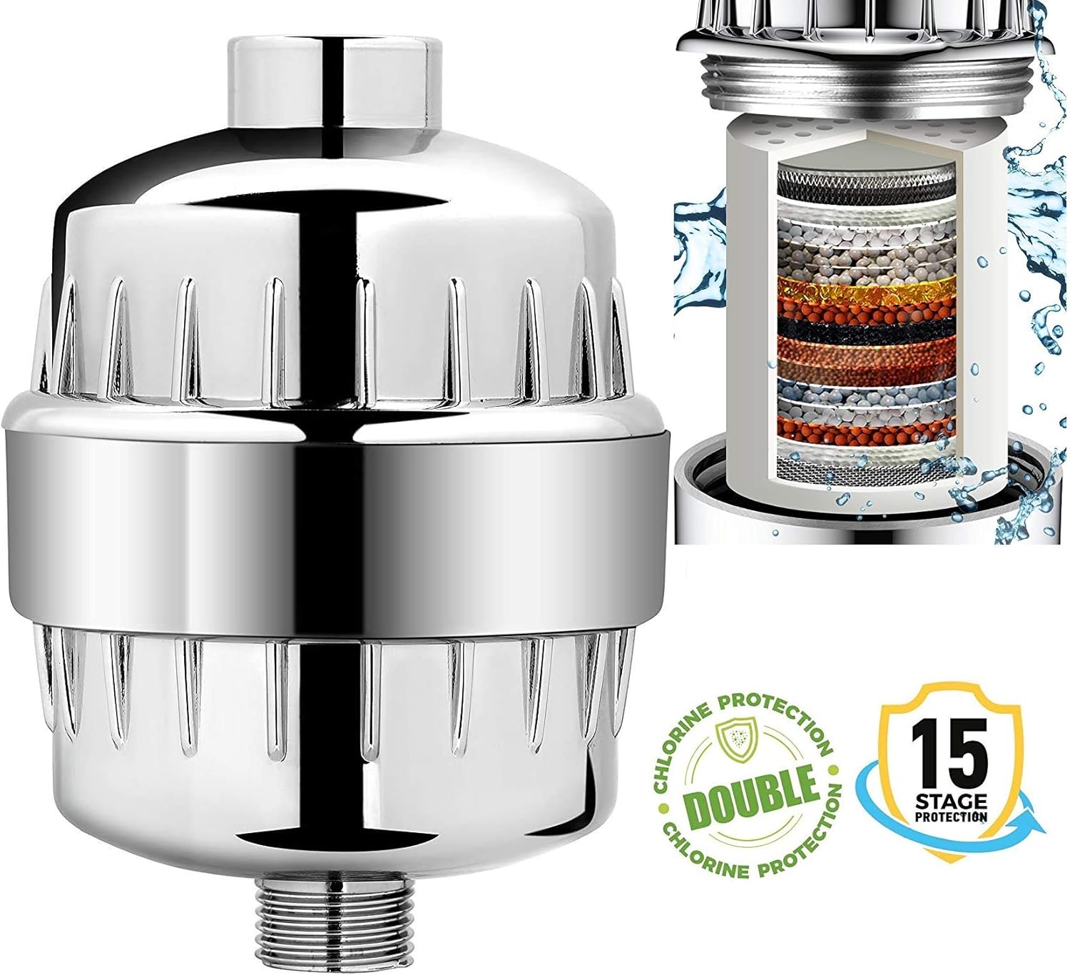 filtro per doccia per acqua dura 15 stage