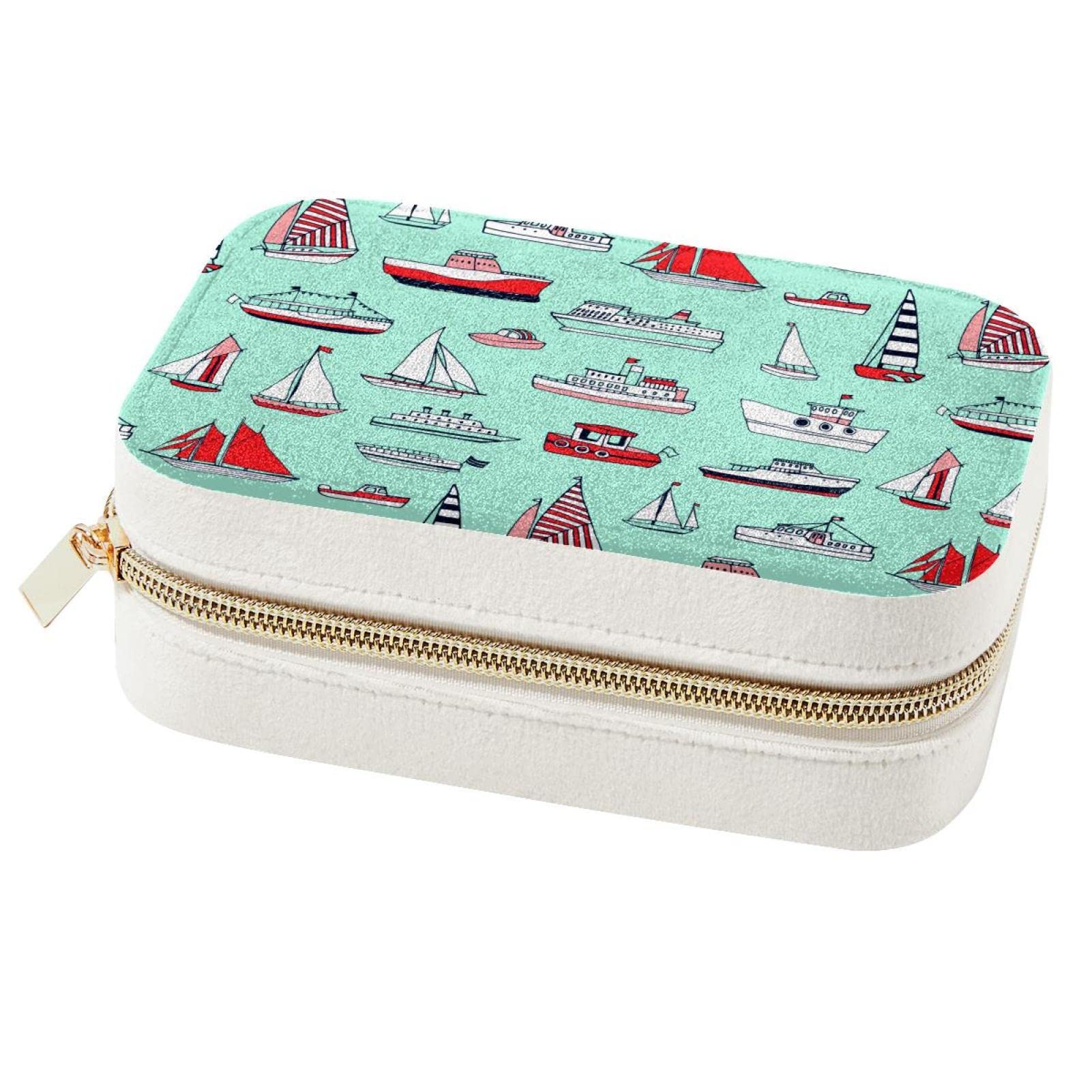 Boîte à bijoux de voyage portable pour bagues et boucles