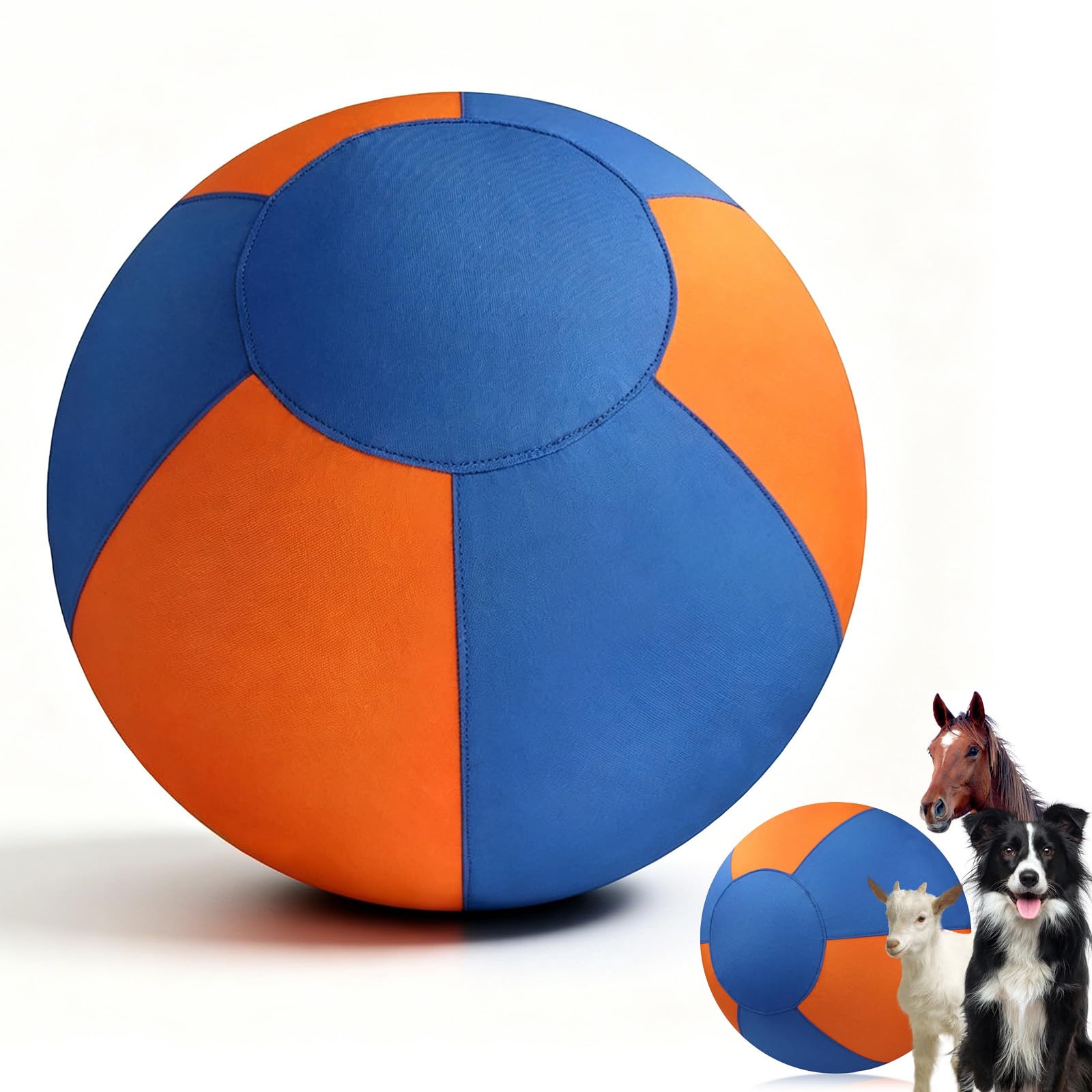 Generisch Herding Ball für Hunde Bissfest, Interaktiver Hundespielzeugball, Hütespielball Hundespielzeug Groß für Hütehunde, Robuster Hundeball, Geeignet für Garten, Pool